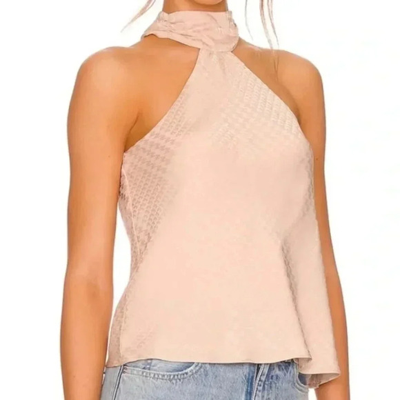 Heartloom Halter Top  Blouse Cream Beige Size XS - Picture 1 of 7